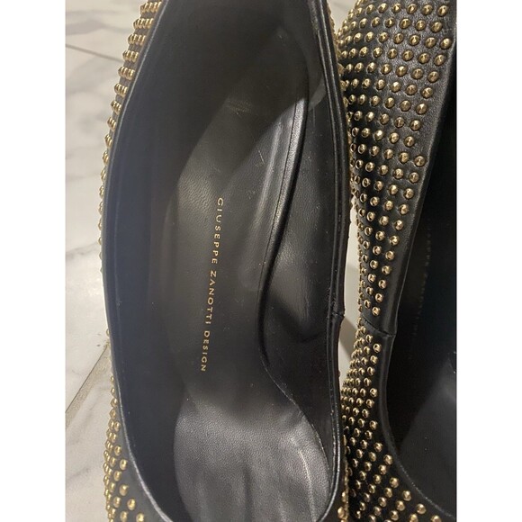 Giuseppe Zanotti Womens Studded Platform Stiletto Heel Leather Black Size 9 - Picture 9 of 12
